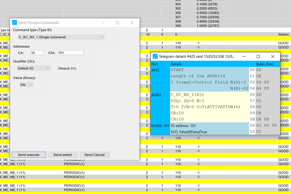 process commands